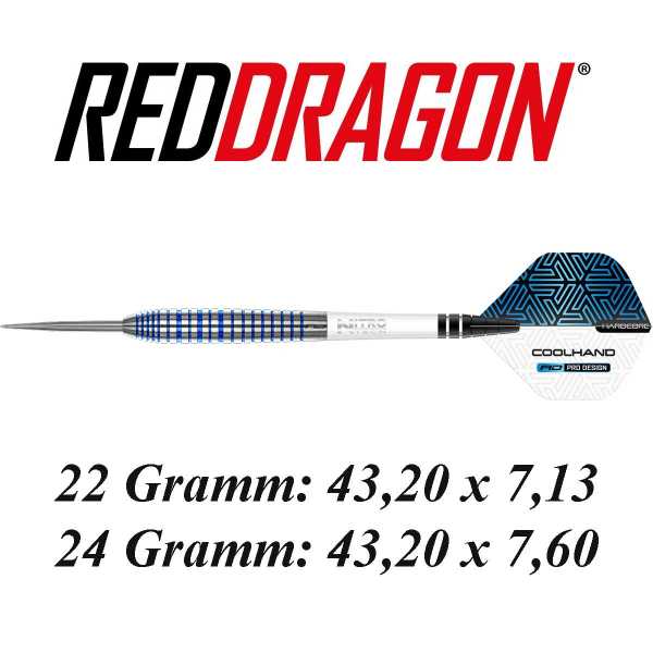 Red Dragon Luke Humphries TX3 Cool Blue