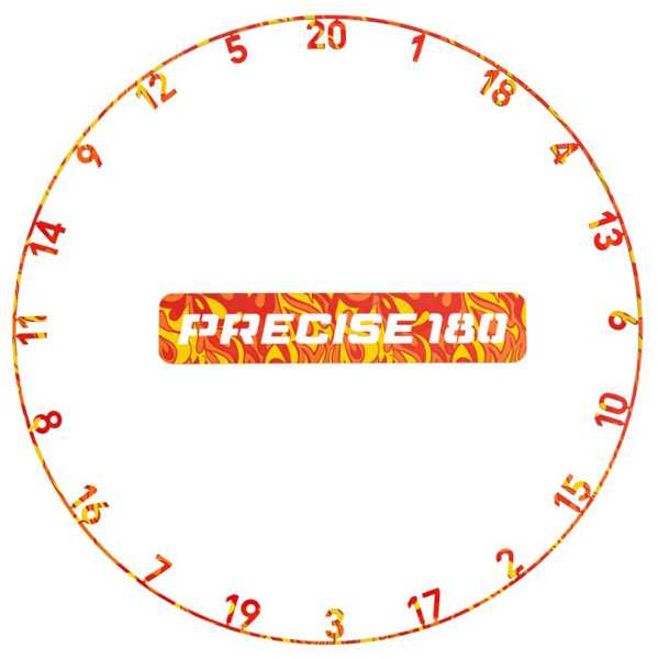 Precise180 Endorphine Dartboard mit Ring