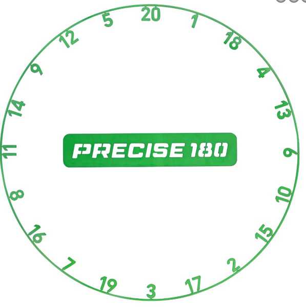 Precise180 Endorphine Dartboard mit Ring