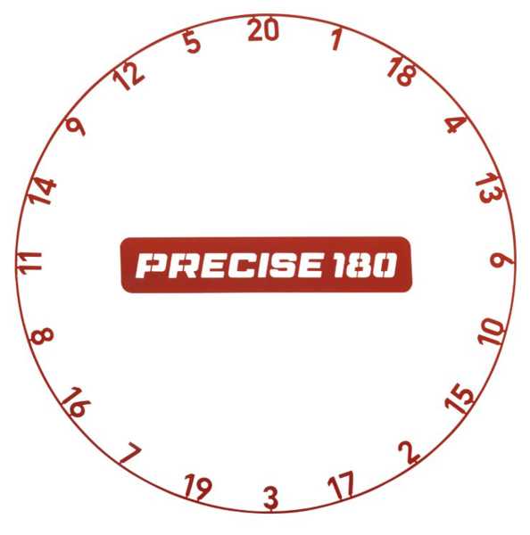 Precise180 Endorphine Dartboard mit Ring