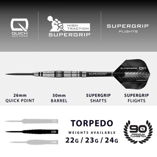 HARROWS Supergrip QP Torpedo QUICK Point 90%