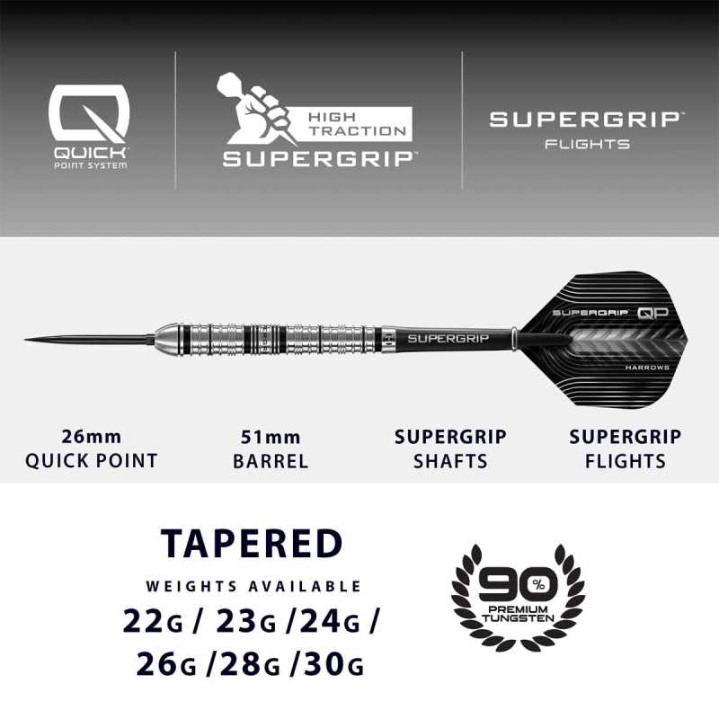 HARROWS Supergrip QP Tapered QUICK Point 90%