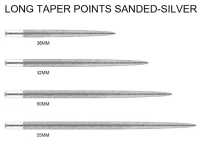 One80 Long Taper Points Sanded silber